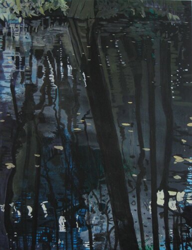 Waldspiegelung by Mi Ran Kim, Painting for Sale on Singulart