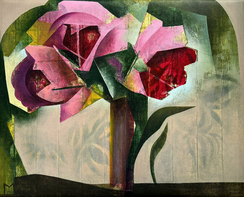 Three Roses par Marta Andrusenko, Peinture en vente sur Singulart