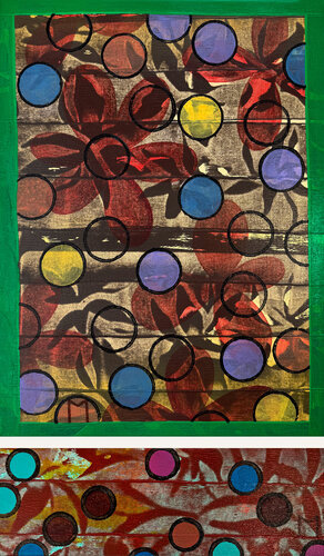 Flowers and Dots par Marta Andrusenko, Peinture en vente sur Singulart