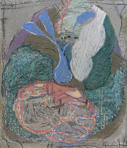 FIORI BLU von lutz müller, Malerei kaufen auf Singulart