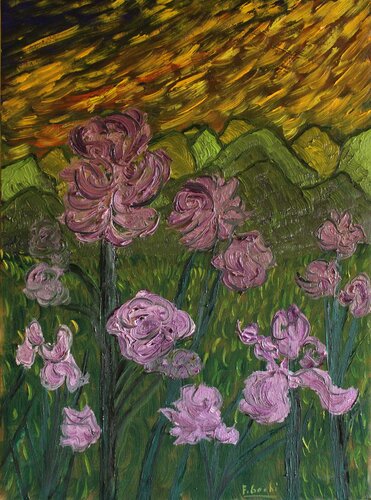 Lirios van Manuel F. Gochi, Schilderij te koop op Singulart