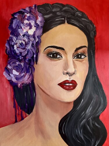 Fra Fuoco e Viole 30x23 by Valentina Sico, Painting for Sale on Singulart