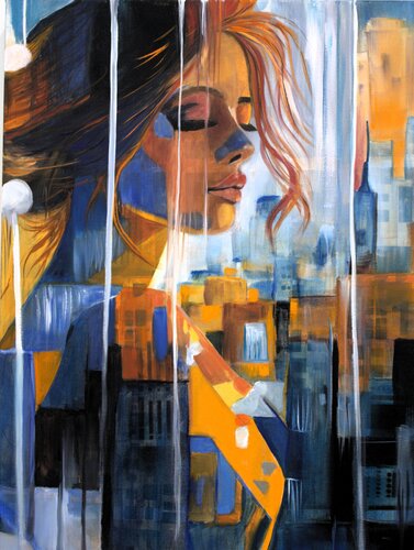 "Layers of Thought" van Shannon Rios, Schilderij te koop op Singulart