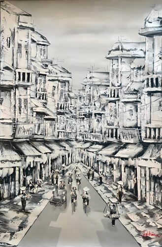 The Old Quarter van Anu Bhat, Schilderij te koop op Singulart