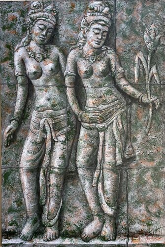 Apsaras by Anu Bhat, 회화 for Sale on Singulart