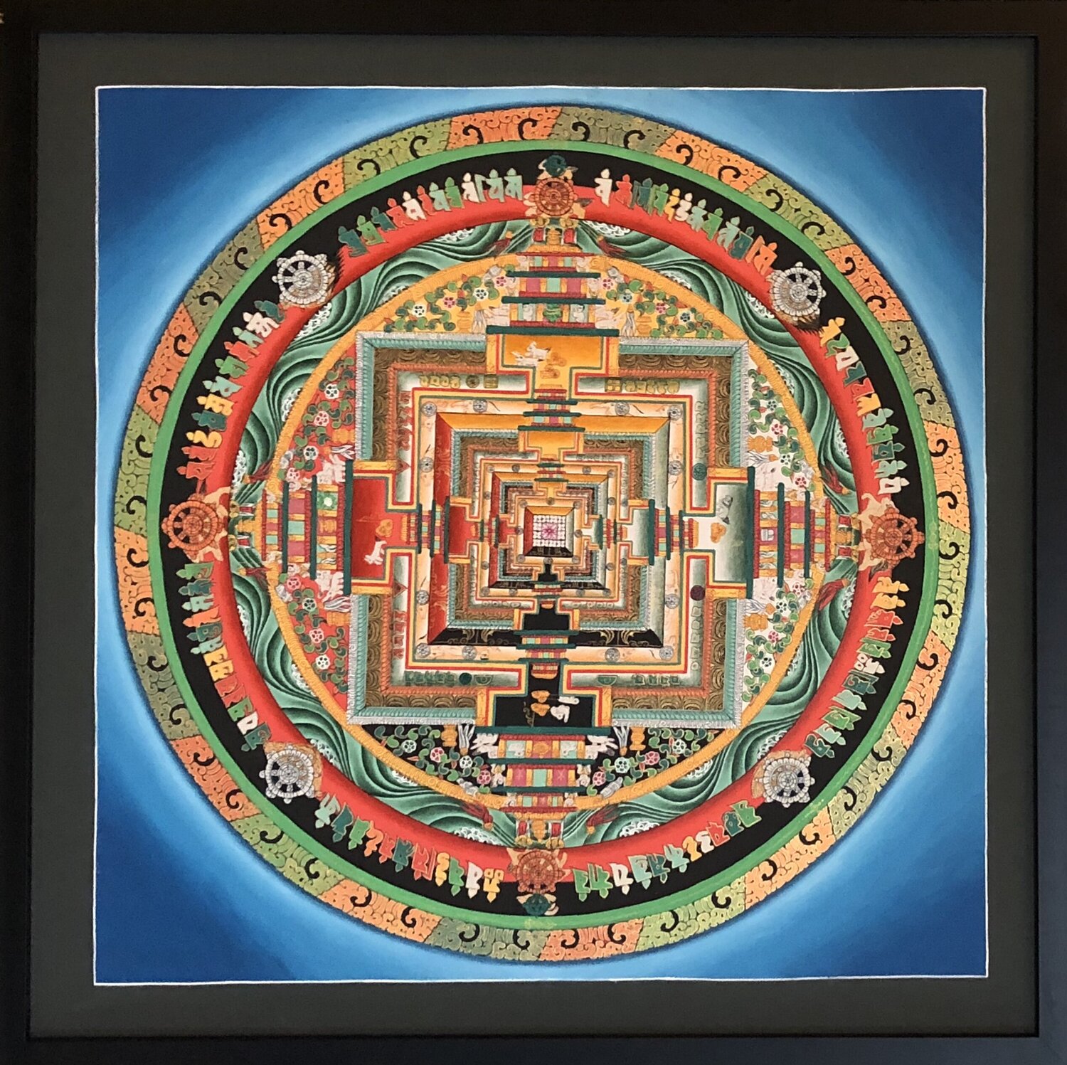 Blue Kalachakra Mandala Anu Bhat