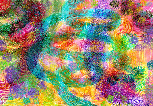 Blue Spiral von Heni Sandoval, Malerei kaufen auf Singulart