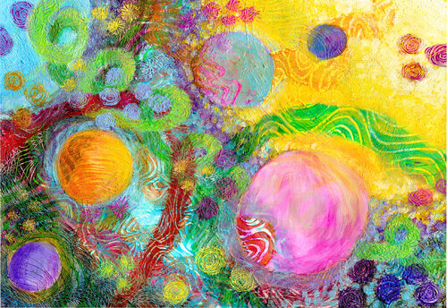 Sun #2 di Heni Sandoval, Pittura in vendita su Singulart