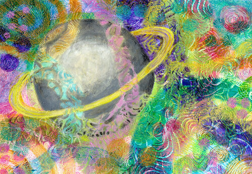 Saturn di Heni Sandoval, Pittura in vendita su Singulart