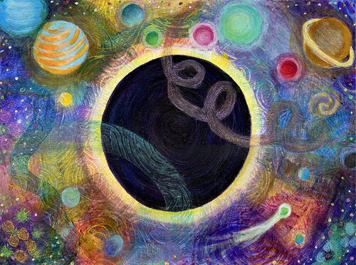 Solar Eclipse di Heni Sandoval, Pittura in vendita su Singulart