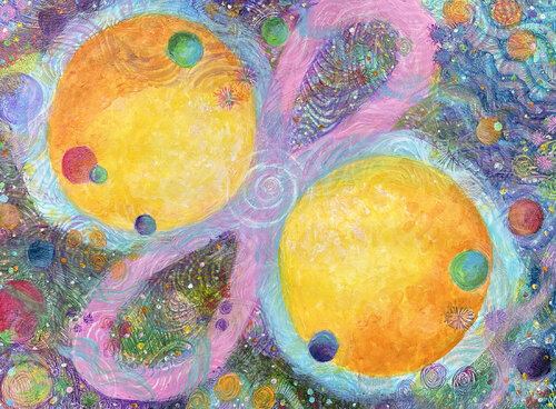 Twin Suns von Heni Sandoval, Malerei kaufen auf Singulart