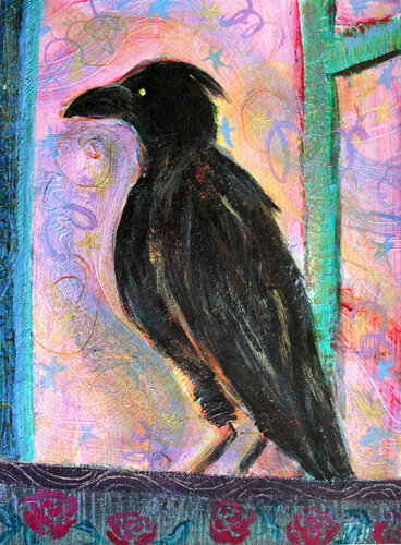 Crow in Know van Heni Sandoval, Schilderij te koop op Singulart
