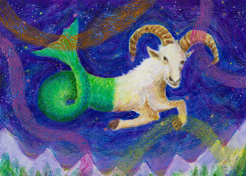 the Sea Goat von Heni Sandoval, Malerei kaufen auf Singulart