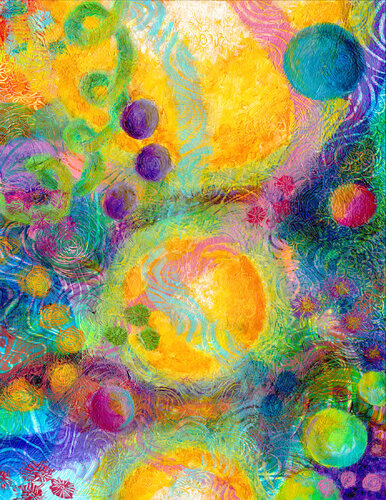 Three Suns di Heni Sandoval, Pittura in vendita su Singulart