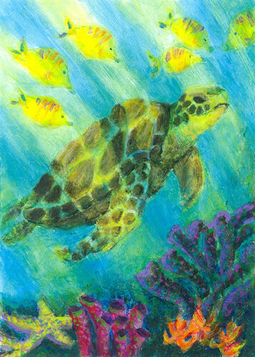 Serenity Rising de Heni Sandoval, Pintura a la venta en Singulart