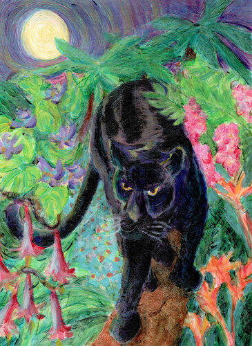 Black Panther von Heni Sandoval, Malerei kaufen auf Singulart