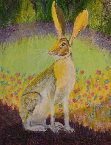 Jack Rabbit at Dusk von Heni Sandoval, Malerei kaufen auf Singulart