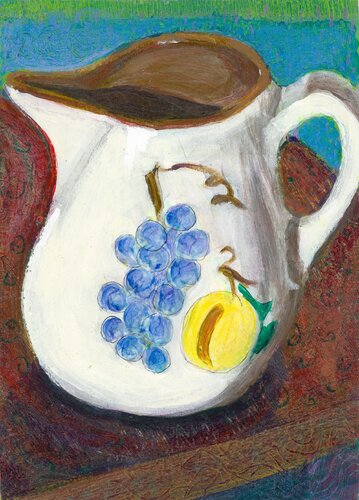 Ruth's Stangl Pitcher di Heni Sandoval, Pittura in vendita su Singulart
