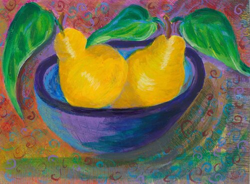 Mexican Jumping Pears di Heni Sandoval, Pittura in vendita su Singulart