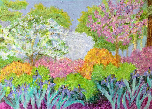 Spring Landscape de Heni Sandoval, Pintura a la venta en Singulart