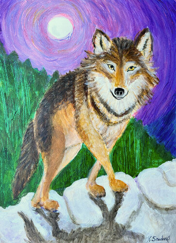 Lone Wolf de Heni Sandoval, Pintura a la venta en Singulart