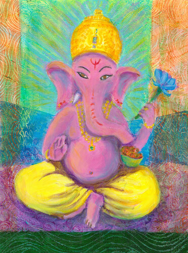 Ganesha by Heni Sandoval, Painting for Sale on Singulart