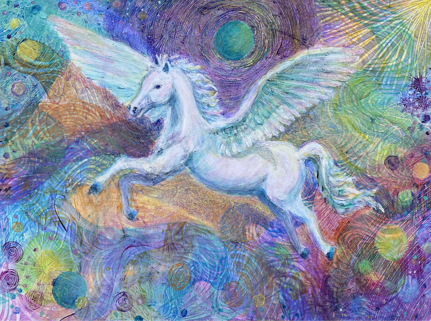 Galactic White Horse Heni Sandoval