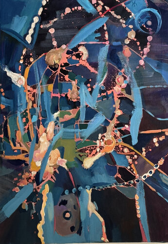 Krishna's jewel van ADASI Virginie Huj, Schilderij te koop op Singulart