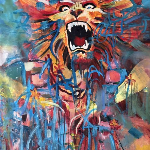 Narasimha van ADASI Virginie Huj, Schilderij te koop op Singulart