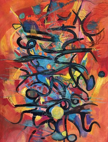 Danse van ADASI Virginie Huj, Schilderij te koop op Singulart