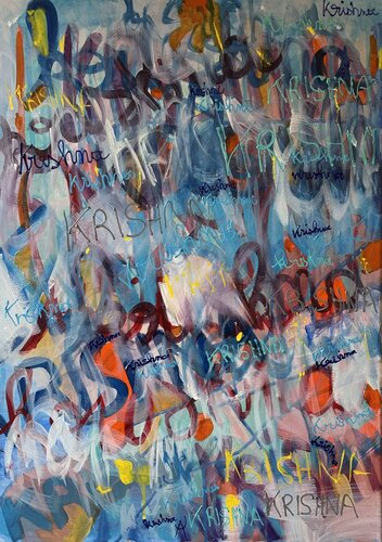 Le nom de Krishna 2 par ADASI Virginie Huj, Peinture en vente sur Singulart