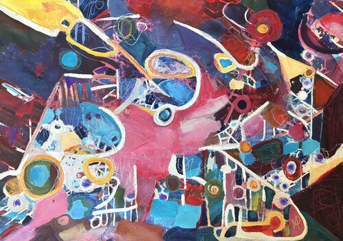 L’appel du silence van ADASI Virginie Huj, Schilderij te koop op Singulart