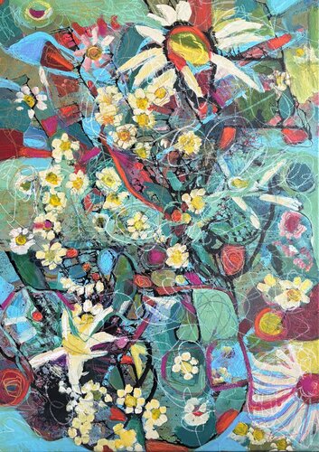 Eclosion by ADASI Virginie Huj, 絵画 for Sale on Singulart