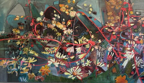 The path of the bees de ADASI Virginie Huj, Pintura a la venta en Singulart