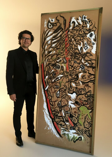 Fragmentos del Ser o Copiandome a mi mismo pero ampliando el detalle di Nicolás Urquiza, Pittura in vendita su Singulart