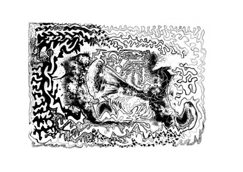 Convergencia Orgánica III o "Causa Sui: El Vórtice de la Reducción Infinita part 3" o La Condición del Universo 3 de Nicolás Urquiza, Impresión a la venta en Singulart