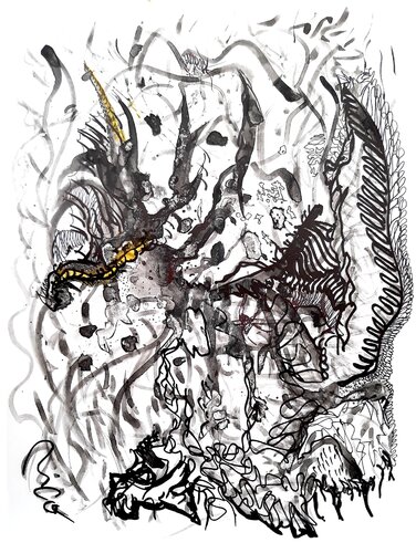 Dragones de Juego de Tronos by Nicolás Urquiza, Drawing for Sale on Singulart