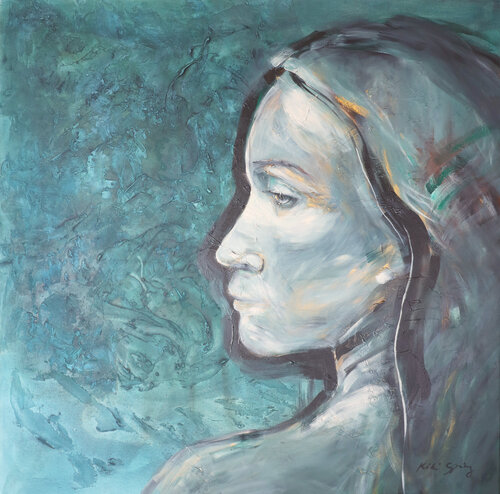 Greta - Echoes of a Past Life de Kiki Spring, Pintura a la venta en Singulart