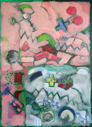 Alpine Playground par Kiki Spring, Peinture en vente sur Singulart