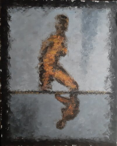 Nudes in reverse n. 4 by Giancarlo De Luca, Painting for Sale on Singulart