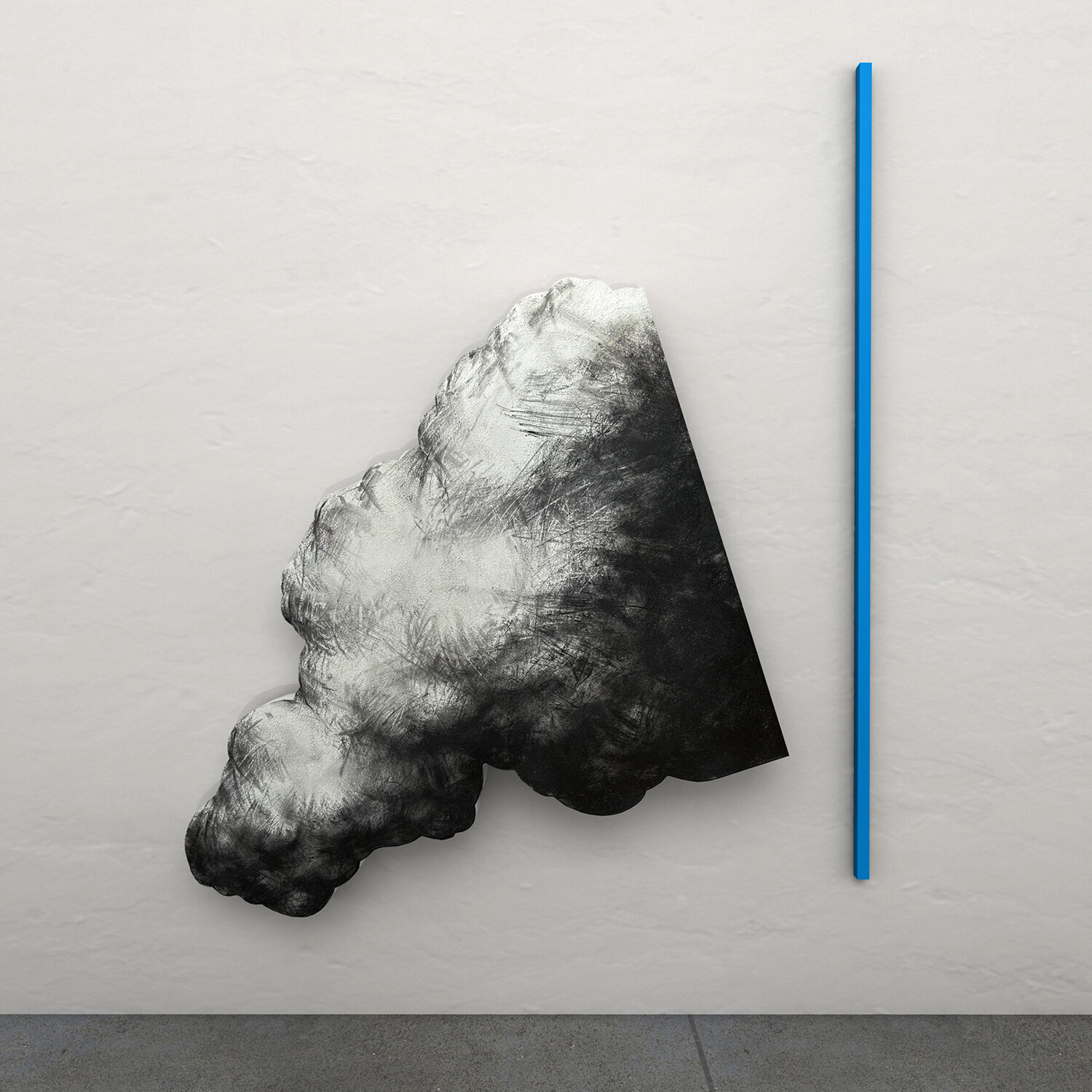 Nube fracturada y línea azul Oscar Azula Zeichnungen zu verkaufen