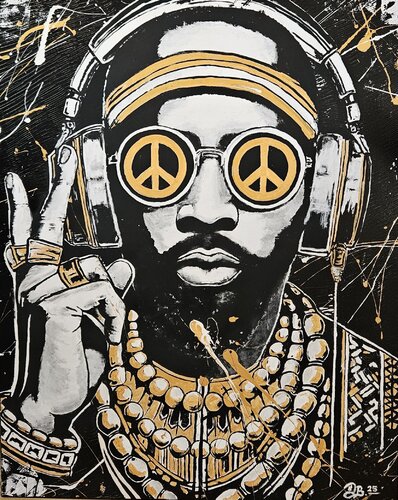 PEACE, IS ALL WE NEED! // It Began In Africa by DEL BIANCHI, Painting for Sale on Singulart