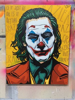JOKER 油絵アート COMMISSION :: Joker 4 Oil Painting :: Completed – Akumu Ink