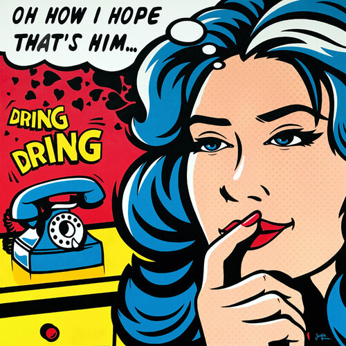 Oh How I Hope That's Him par Jamie Lee, Peinture en vente sur Singulart