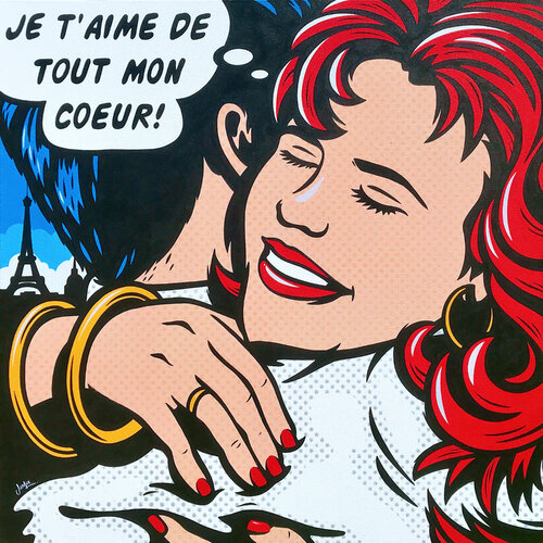 The Language Of Love par Jamie Lee, Peinture en vente sur Singulart