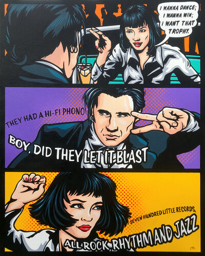 Pulp Fiction Twist Contest by Jamie Lee, Painting for Sale on Singulart
