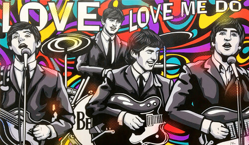 The Beatles - Love Me Do van Jamie Lee, Schilderij te koop op Singulart