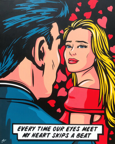 My Heart Skips A Beat by Jamie Lee, Painting for Sale on Singulart