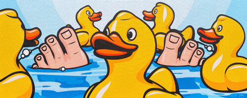 Bathtime Buddies von Jamie Lee, Malerei kaufen auf Singulart