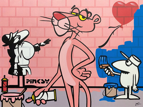 Pinksy van Jamie Lee, Schilderij te koop op Singulart